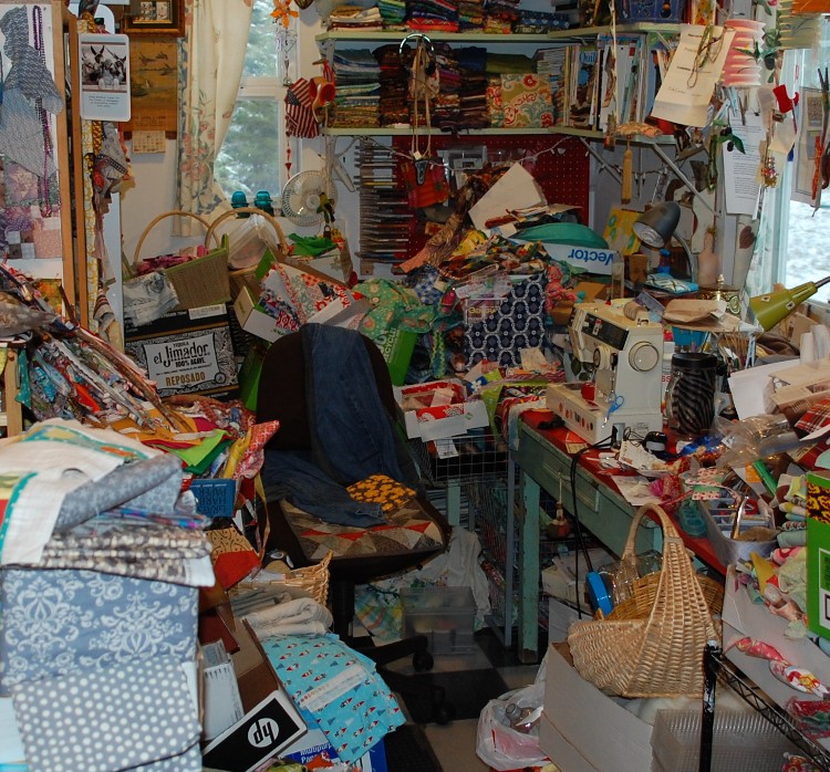 small image of part of studio mess