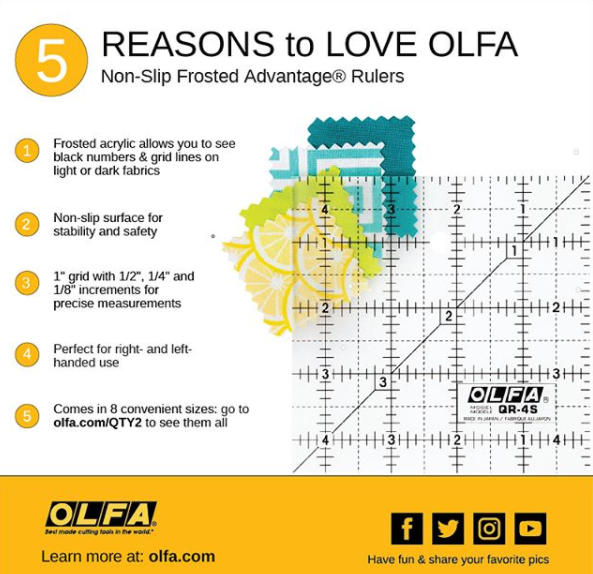 #OLFAholidays, OLFAholidays, Olfa Rulers, Scott Hansen Quilts, Olfa rulers